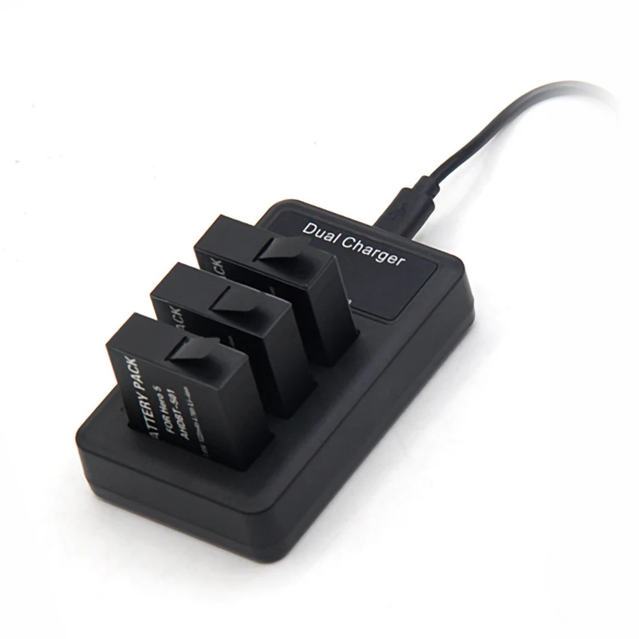 SANGER AHDBT 501 три порта слот светодиодный USB зарядное устройство с портом type C для GoPro