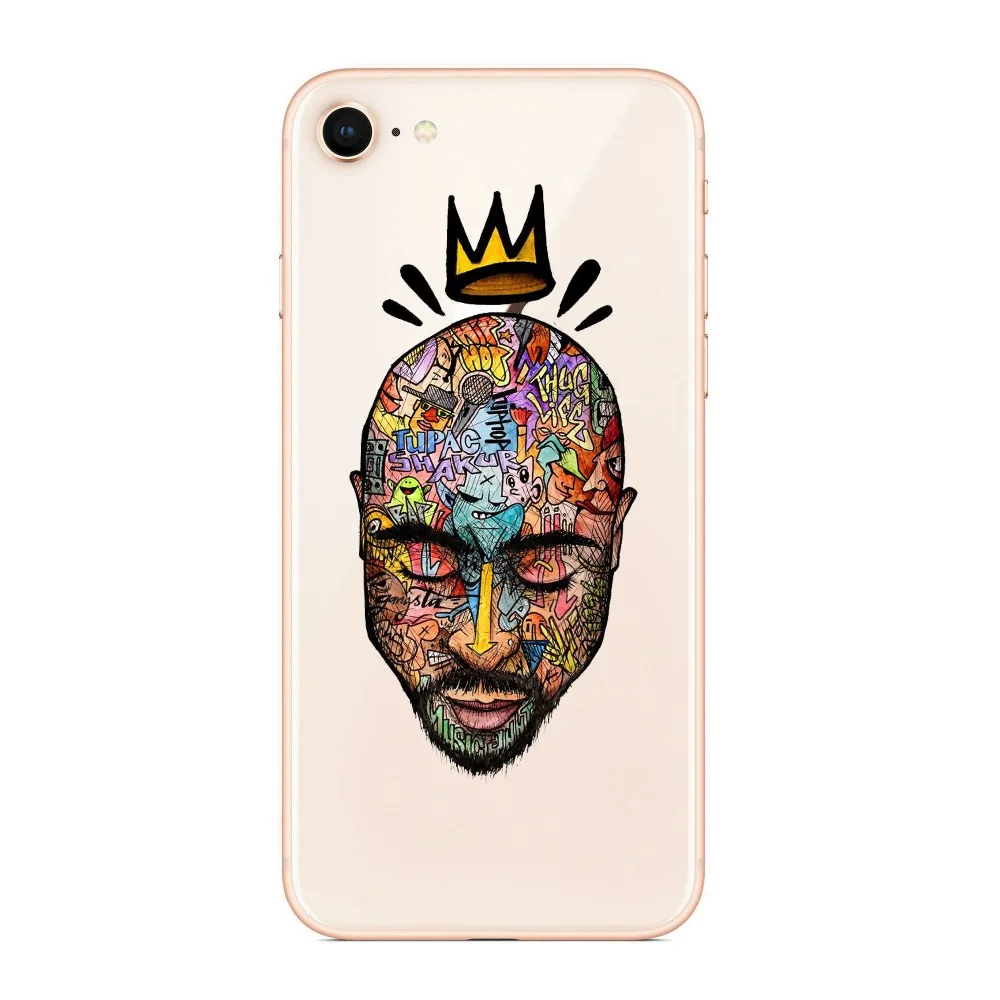 2Pac Tupac Amaru Shakur maveli Coque Shell чехол для телефона iPhone 8 Plus 7 6 6splus X 5s SE Мягкий силиконовый