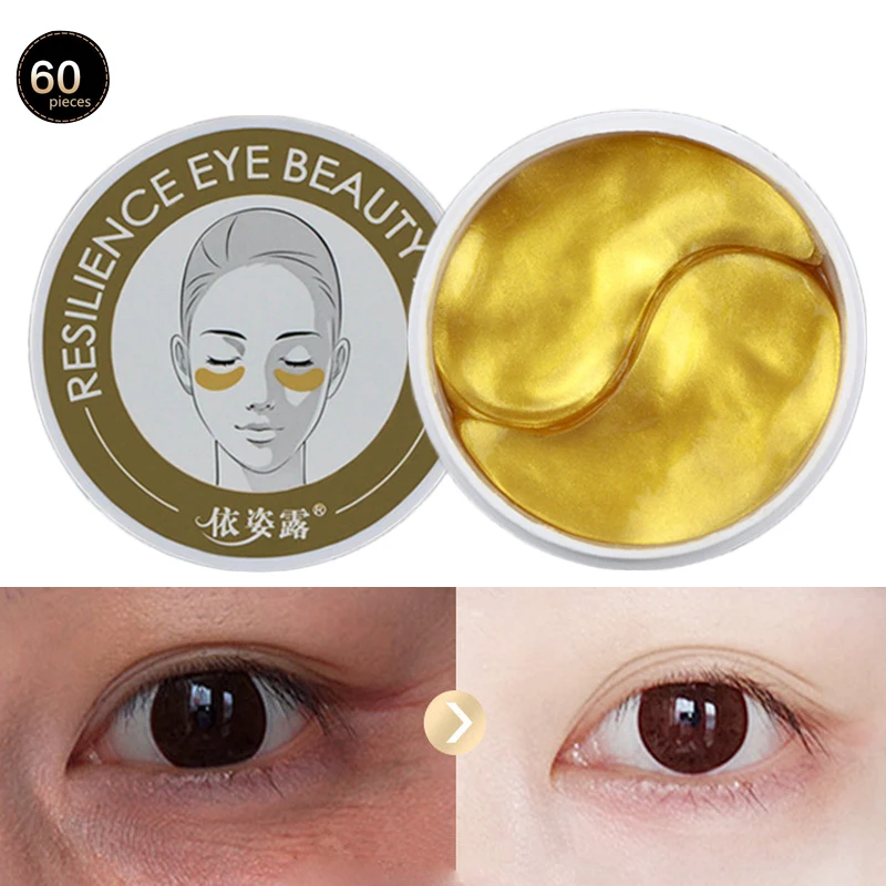 60 шт. коллагеновая маска для глаз золотые патчи ухода за глазами темные круги