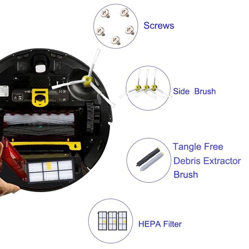Сменный комплект для робота пылесоса Irobot Roomba 800 900 серии 805 860 870 871 880 890 960