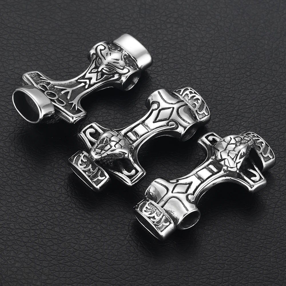 Топор викингов из нержавеющей стали коннектор змея изогнутое отверстие 12*6 мм для