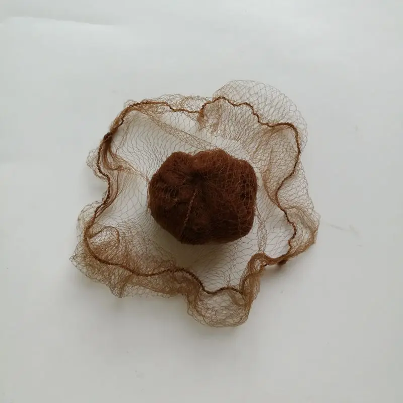 Нейлоновые сетки для волос кофейного цвета 30 шт. сетка 5 мм Длина 20 дюймов ухода за