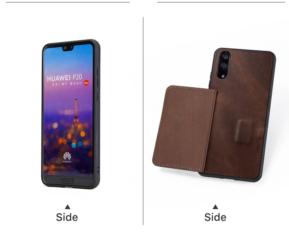 Чехол-кошелек из натуральной кожи для huawei P20, чехол для телефона с магнитной подставкой, держатель для карт, флип-чехол для huawei P20, чехол