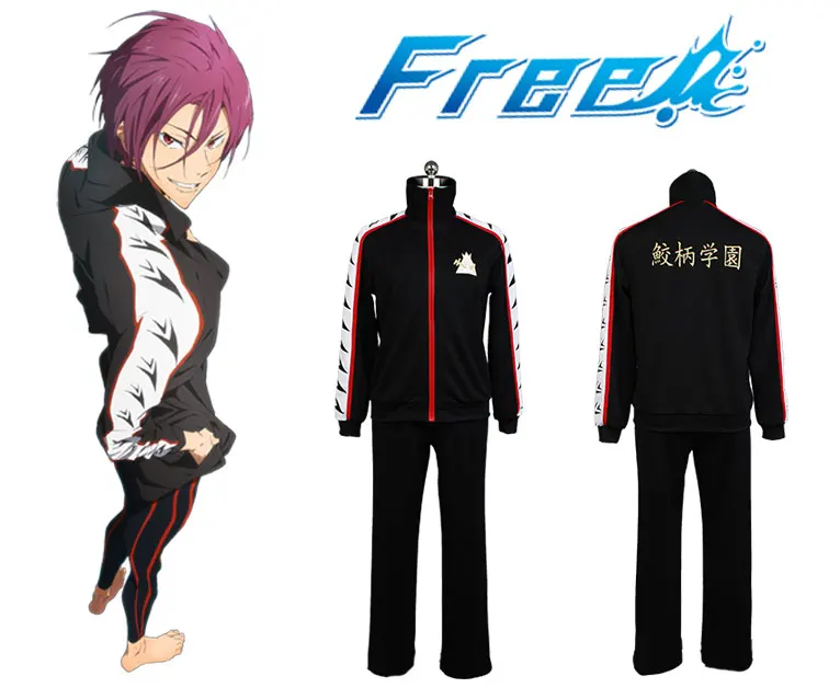 Бесплатно! Куртка для плавания Iwatobi костюм масуоки Рин мужчин и женщин|costume for