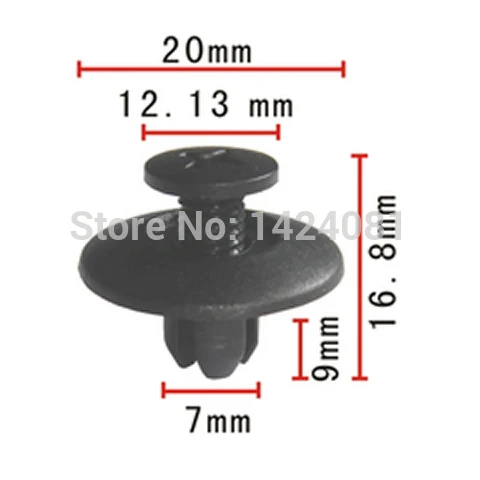 

20x OEM Nylon Panel Wheel Moulding Push-Type Retainer Clip For Toyota 92 ON T100 90467-07044 9046707044