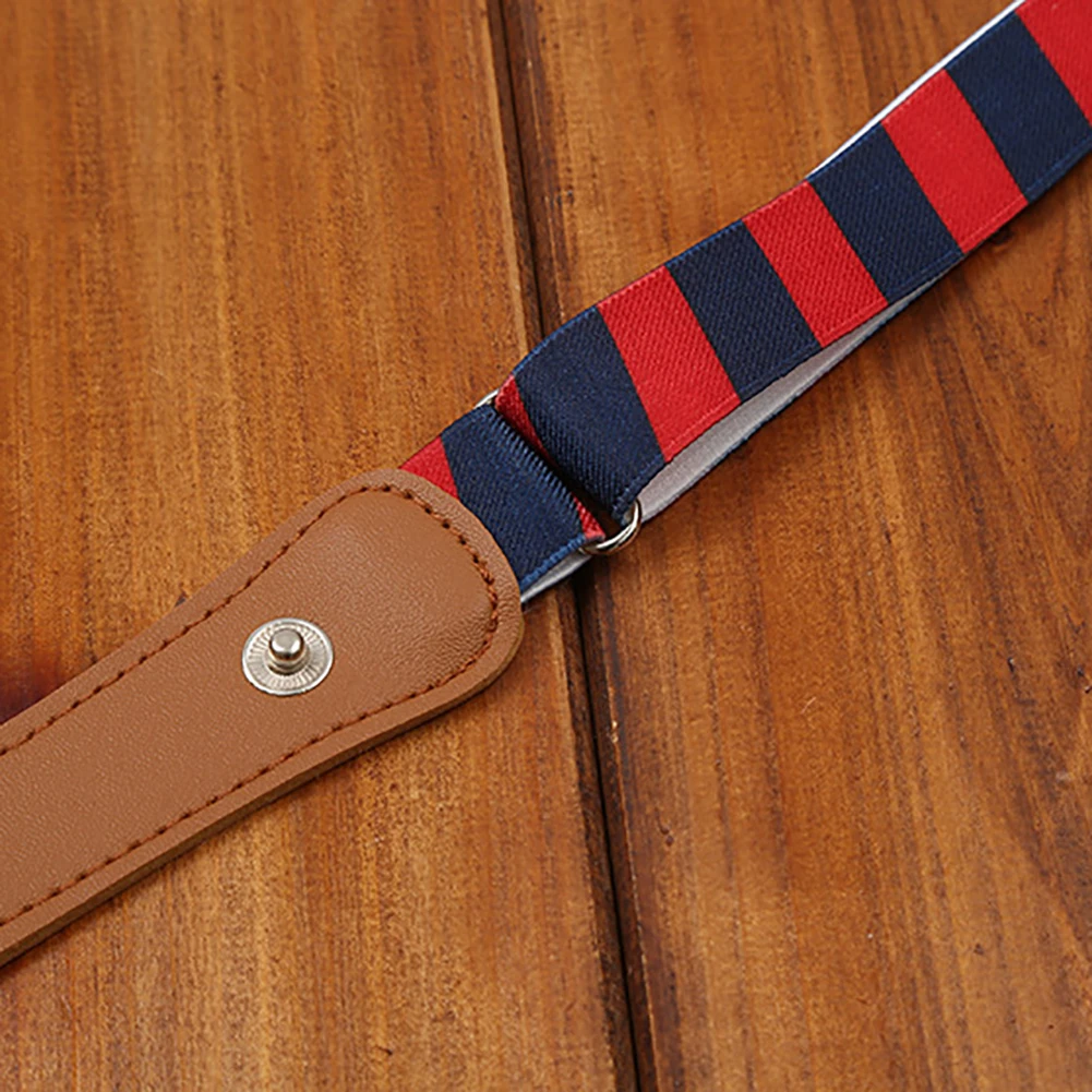 

New Fashion Vintage Striped Waistband Child Kids Boy Girl Buckle Free Adjustable Elastic Waist Belt Striped Waistband