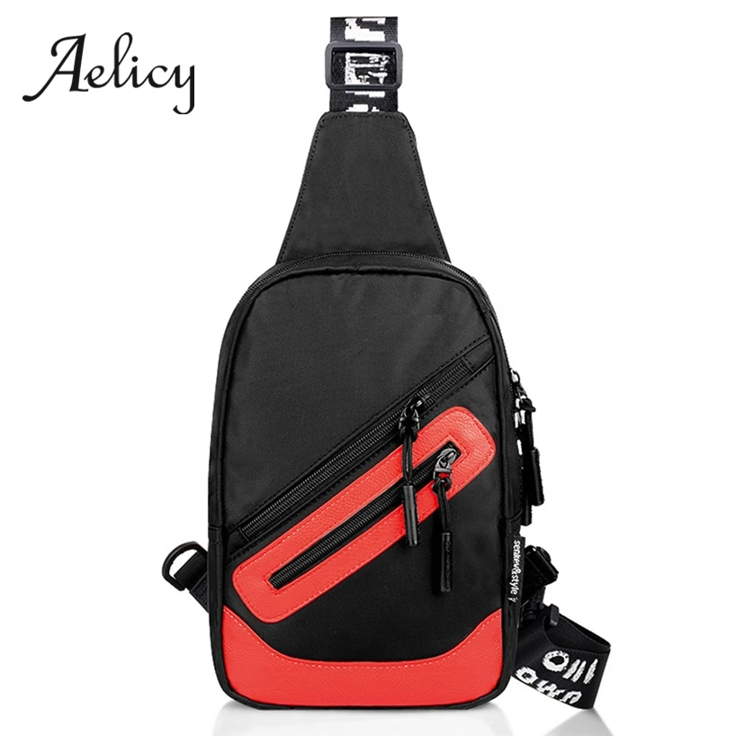 Aelicy, нейтральная нагрудная сумка, хит, цветная, пэчворк, повседневная, для путешествий, Спортивная, через плечо, сумка на плечо, мужская, женская, водонепроницаемая, грудь, сумка, модная