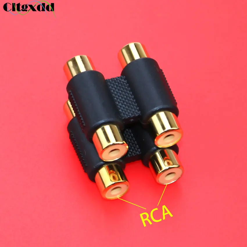 Соединительная муфта cltgxdd с двойным RCA разъемом переходник одного гнездо-гнездо
