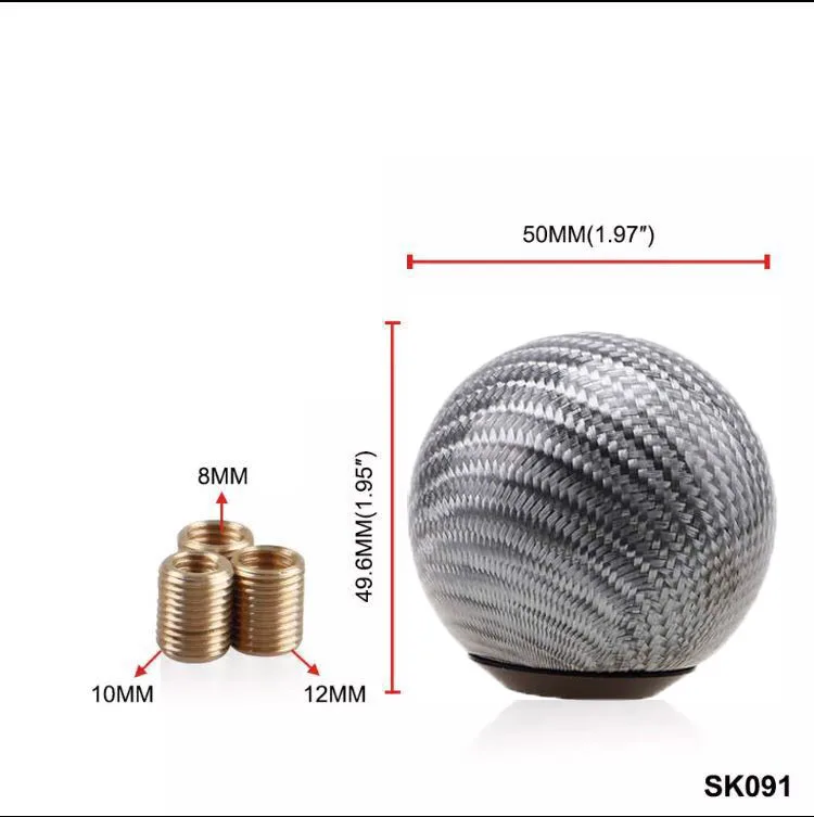 SK091 sliver Шестерни s для украшения Классическая Ручка Переключения JDM из углеродного волокна ручная ручка переключения передач для Honda Toyota Acura Lexus - Название цвета: SK091 sliver