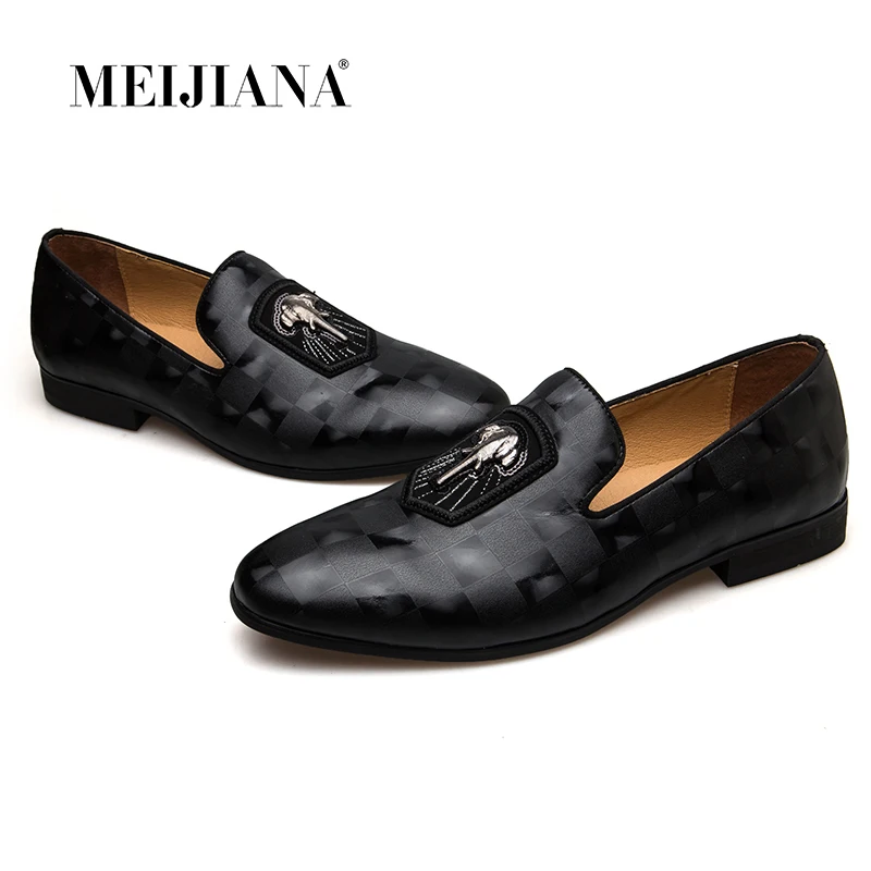 Новые брендовые весенне осенние мужские лоферы MEIJIANA из натуральной кожи модная