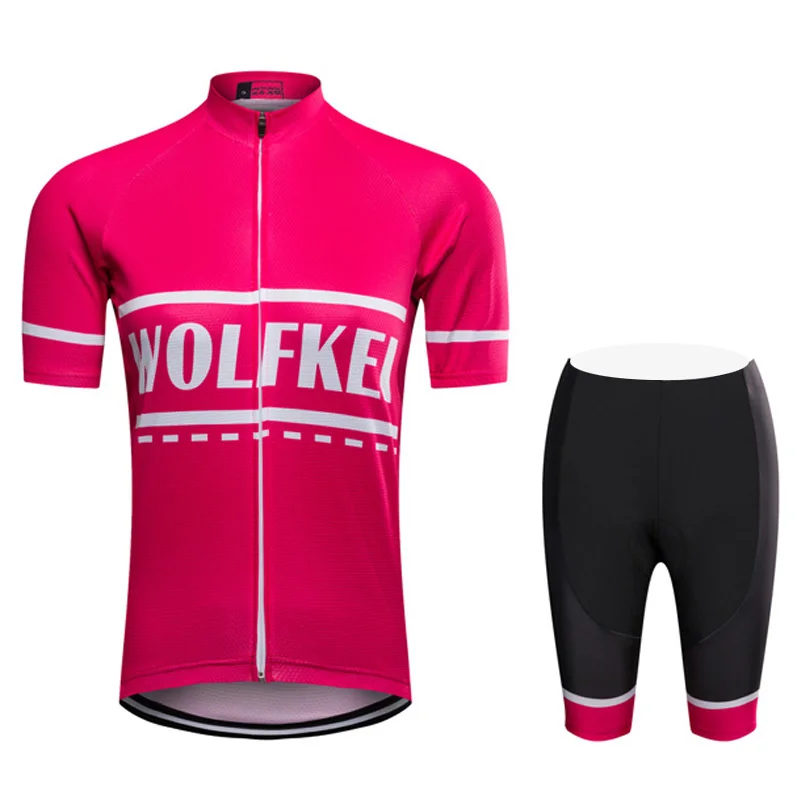 Wolfkei женский Ropa Ciclismo комплект из джерси и шорт для велоспорта/эластичная