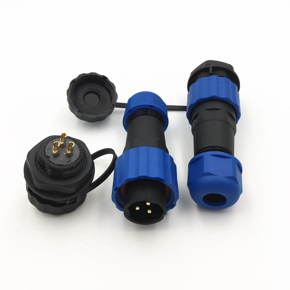 1Set SP16 Waterproof Aviation Connector 2 3 4 5 7 9 Pin IP68 Circular Power Cable Male Plug Jack Female Socket |