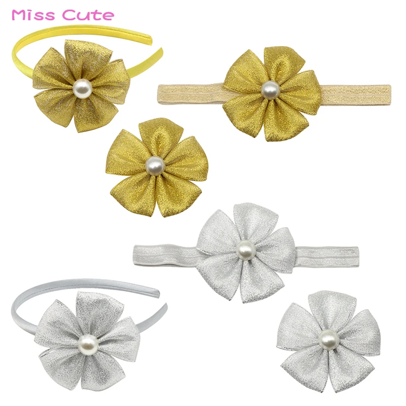 1 комплект Детские бантики аксессуары для волос блестящие банты Детская резинка