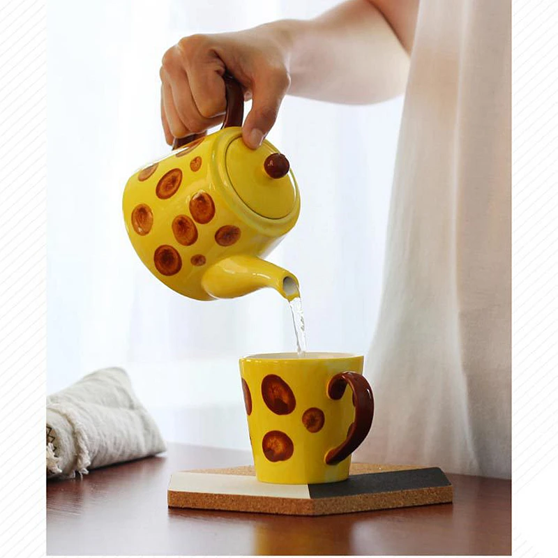 Креативный многофункциональный чайник в виде животного фарфоровый Подарочный