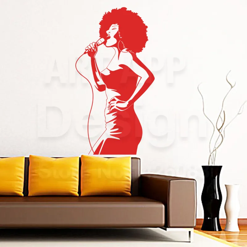 Художественный новый дизайн ПВХ домашний декор недорогой Afric Singer настенный