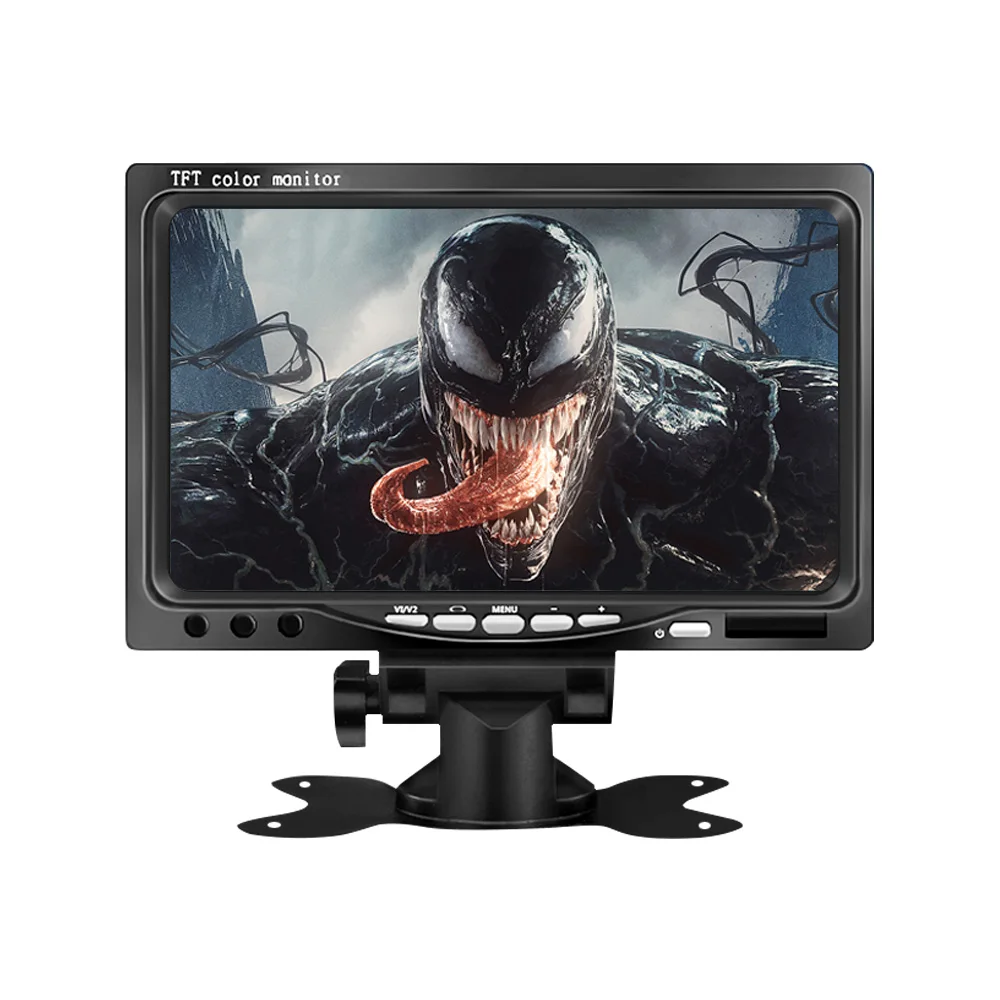 car monitor AOSHIKE 7 дюймов 12 в автомобильный монитор для камеры заднего вида TFT lcd светодиодный дисплей Универсальный с камерой парковки автомобиля 800*480 солнцезащитный козырек - Цвет: car monitor