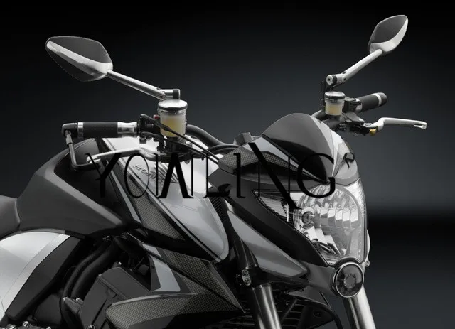 Мотоциклетные задние боковые зеркала алюминиевые заднего вида с ЧПУ для Kawasaki z800