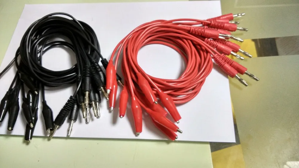 Силиконовый тестовый зонд напряжения 20 шт. хомут Кабель с разъемом типа