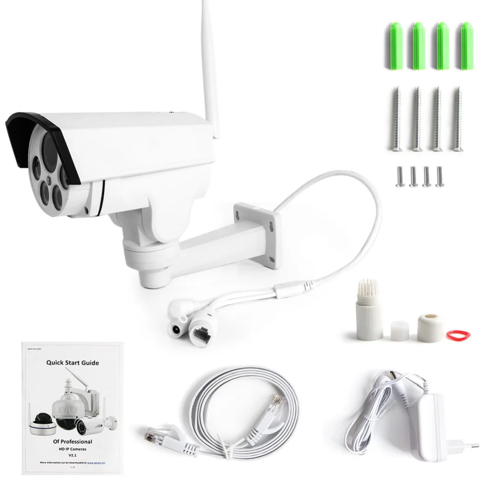 HD 1080P мини пуля Wifi PTZ IP камера Аудио 5X зум Автофокус 2 7 13 5 мм 2MP наружная