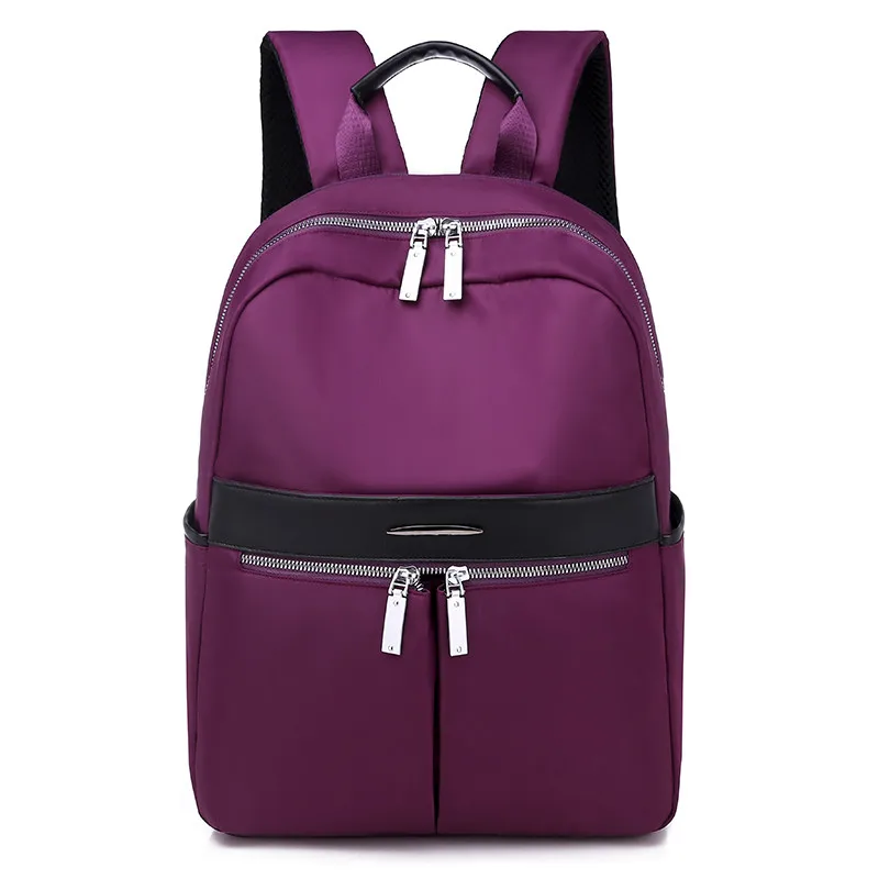 Школьный рюкзак для девочек-подростков Mochila Feminina, женские рюкзаки, нейлоновый водонепроницаемый повседневный рюкзак для ноутбука, женский рюкзак - Цвет: purple