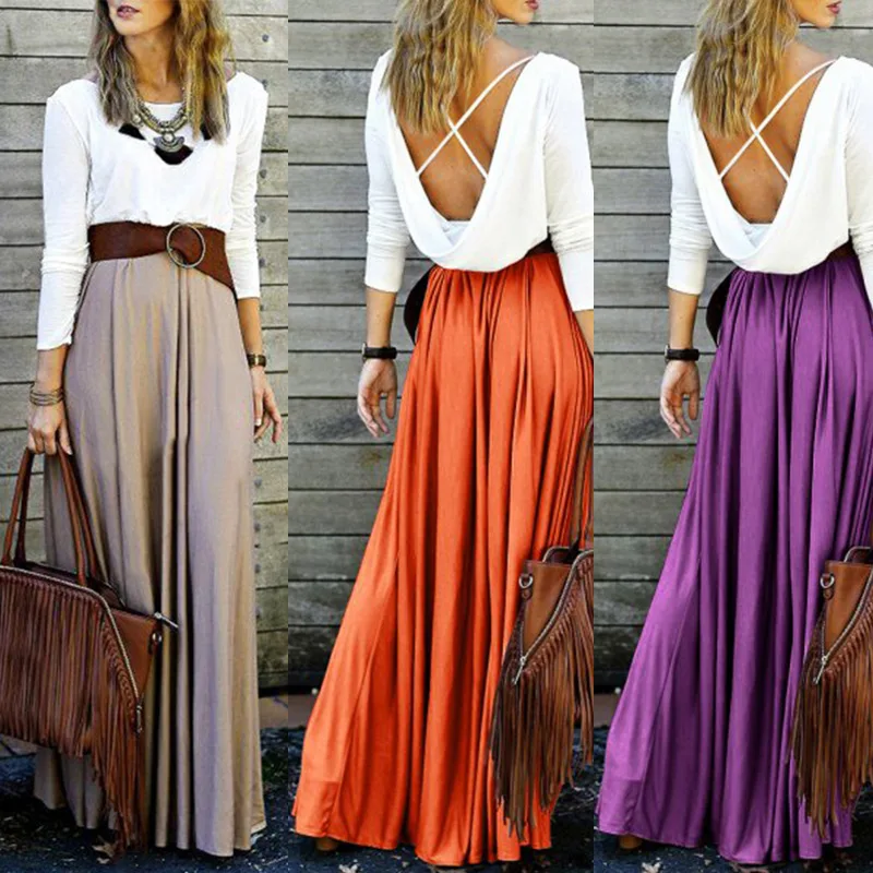 Новые продукты открытая спина шить платье Vestidos Verano 2019 Повседневное с длинным