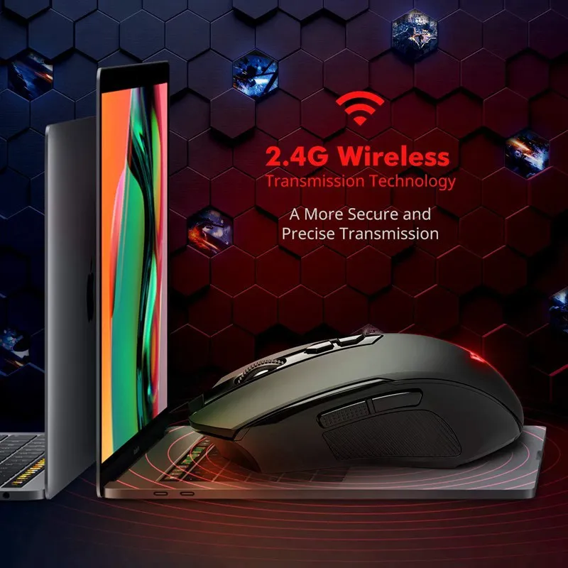 VicTsing беспроводная мышь бесшумная 7 кнопок 2 4G профессиональная игровая офисная