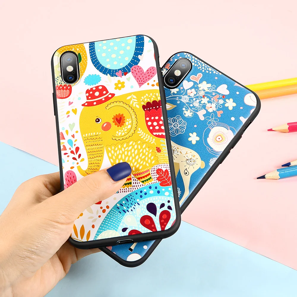 Милый чехол KISSCASE с узором для Huawei Mate 20 10 Lite P20 P30 P10 Pro мягкий Honor 9 8 Y9 P Smart 2019 |