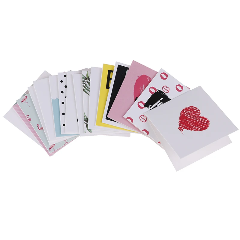 10 шт./компл. Мультяшные поздравительные открытки на день рождения креативные