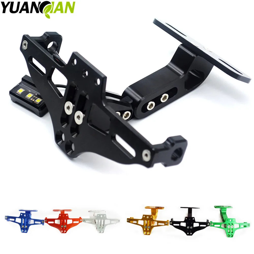 Мотоцикл Регулируемый угол номерной знак рамки держатель кронштейн для yamaha 690 390