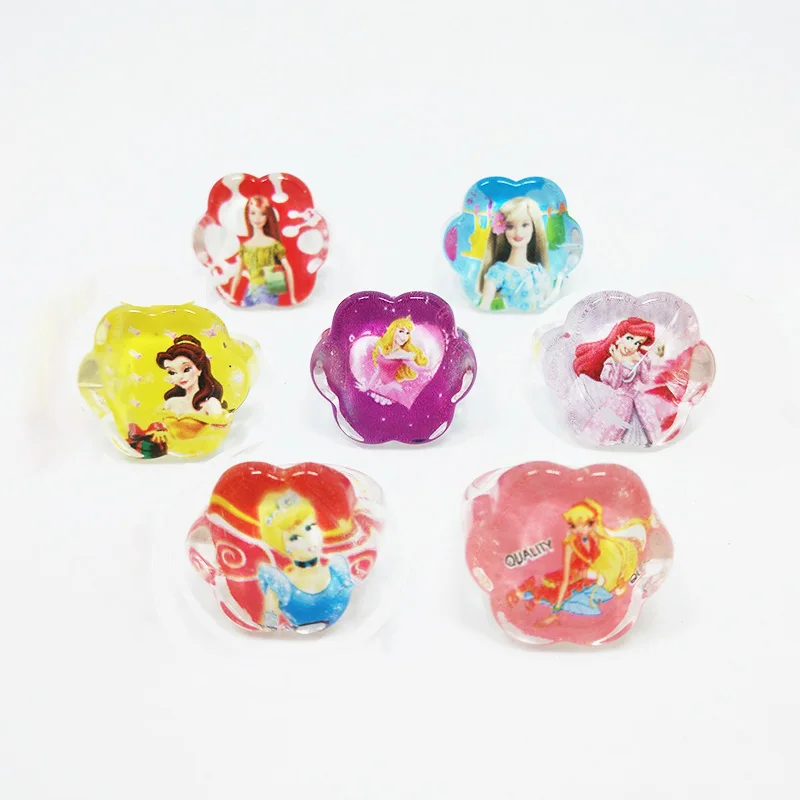 Оптовая продажа модные украшения для малышей 50 шт. милое кольцо принцессы с