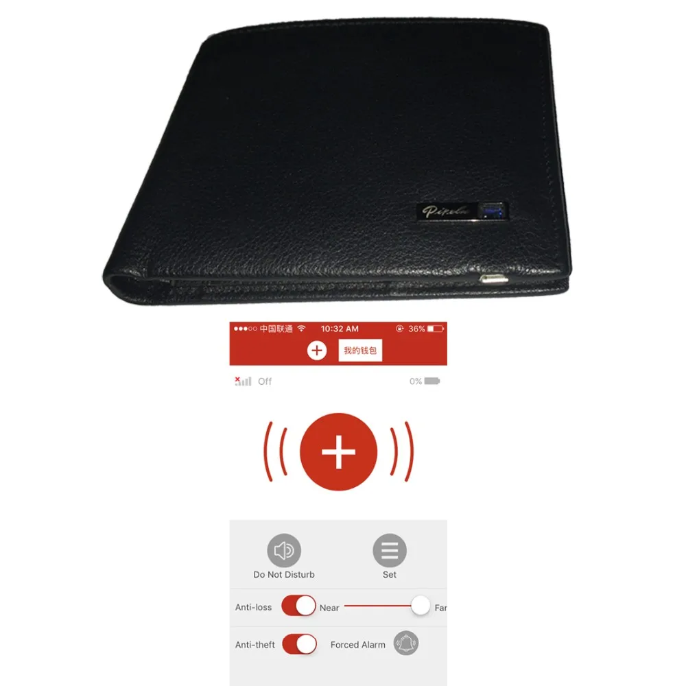 Минималистичный rfid защитный кошелек из натуральной кожи анти-потерянный анти