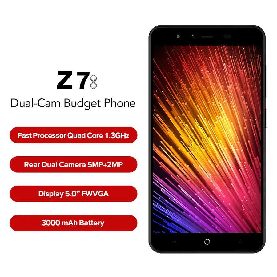 Оригинальный LEAGOO Z7 4G LTE мобильный телефон 5 0 &quotAndroid 7 SC9832A 4 ядра 3000 мАч 1 ГБ