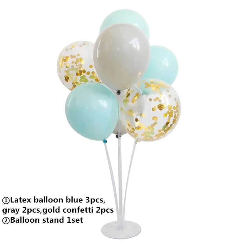 Синий день рождения воздушный Шар АРКА Свадебный держатель для шарика ребенка 1st