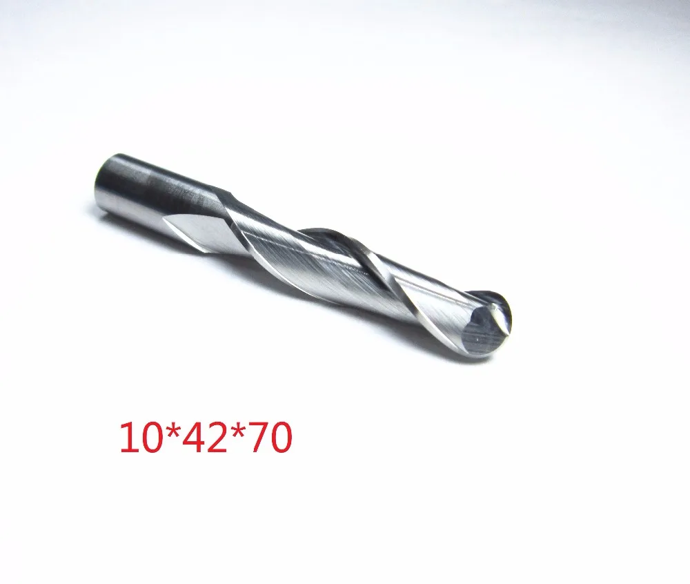 

for wood working 10mm overall length 70mm 10*42*70 tungsten Carbide Ball Nose End Mills CNC Engraving bits milling cutter cut