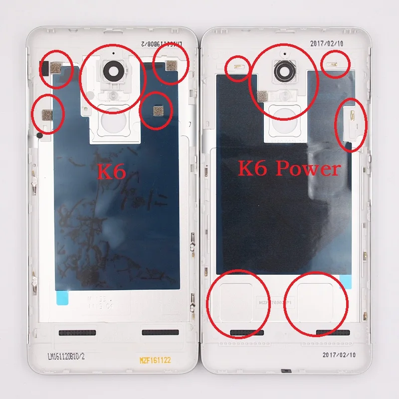 Новая задняя крышка батарейного отсека BaanSam корпус для Lenovo K6 Power K33a42 без кнопок