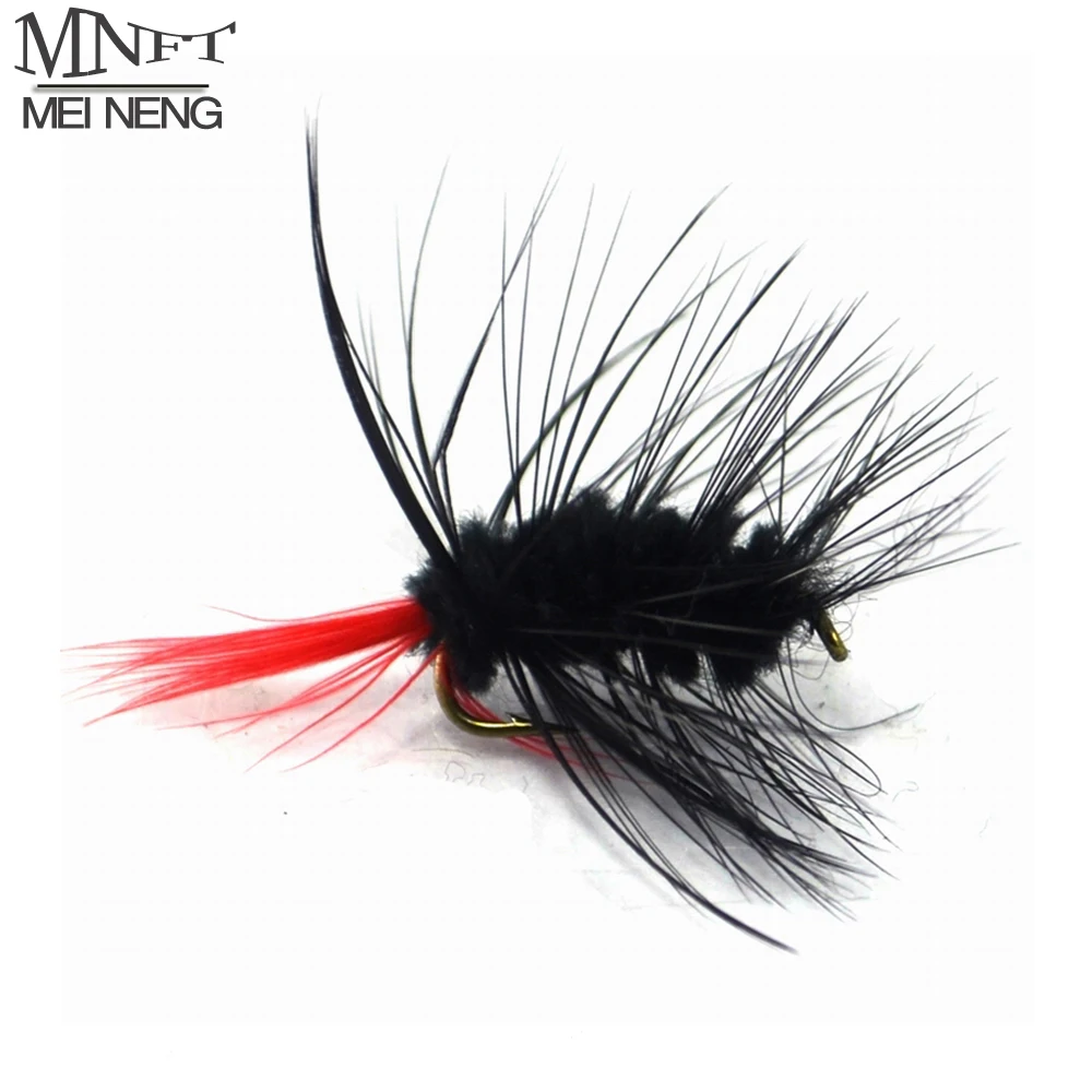 MNFT 10 шт. # черный Bugger Emerger красный хвост мухи форели для ловли нахлыстом Mayfly Dry Fly|trout