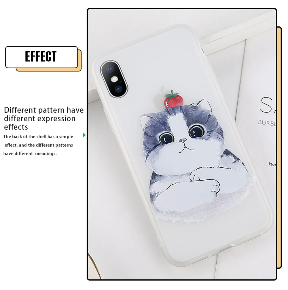 Lovebay чехол для телефона для iPhone 11, 6, 6 s, 7, 8 Plus, X, XR, XS Max, 5 5S, мягкий ТПУ чехол с милым котом, динозавром для iPhone 11Pro Max, чехол s