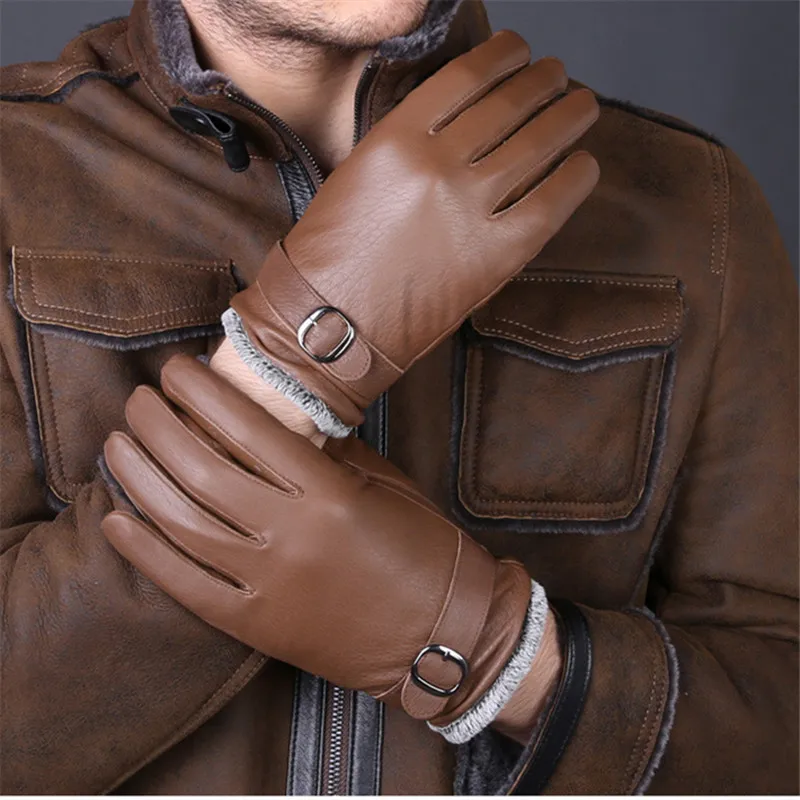 Новый Конструктор Роскошный Мужчины Перчатки Drive 100% реальные Натуральная Кожа