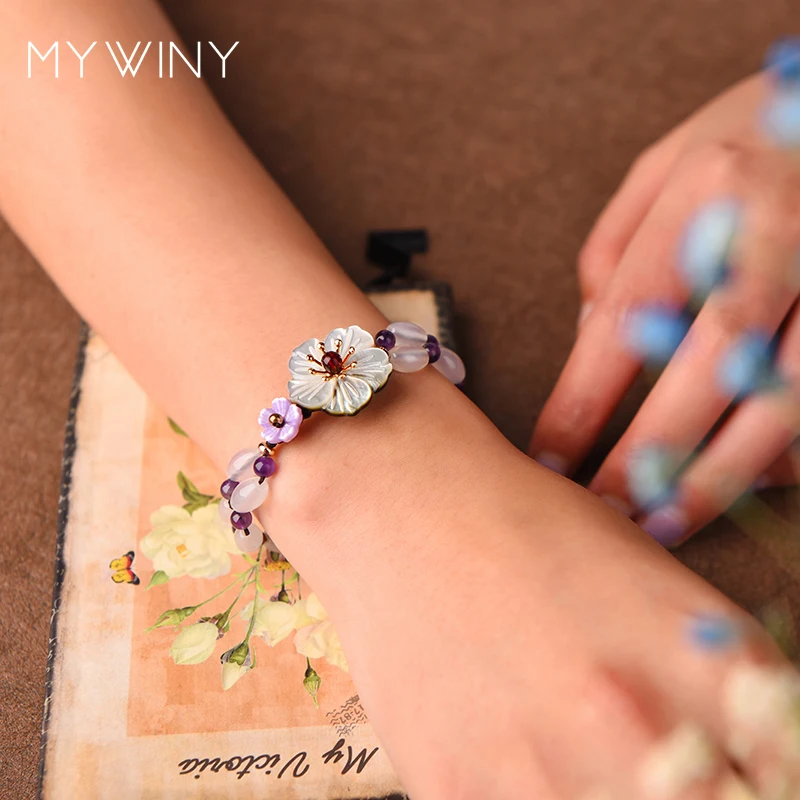 Оригинальный этнический экзотический браслет MYWINY с ракушками новый из бисера