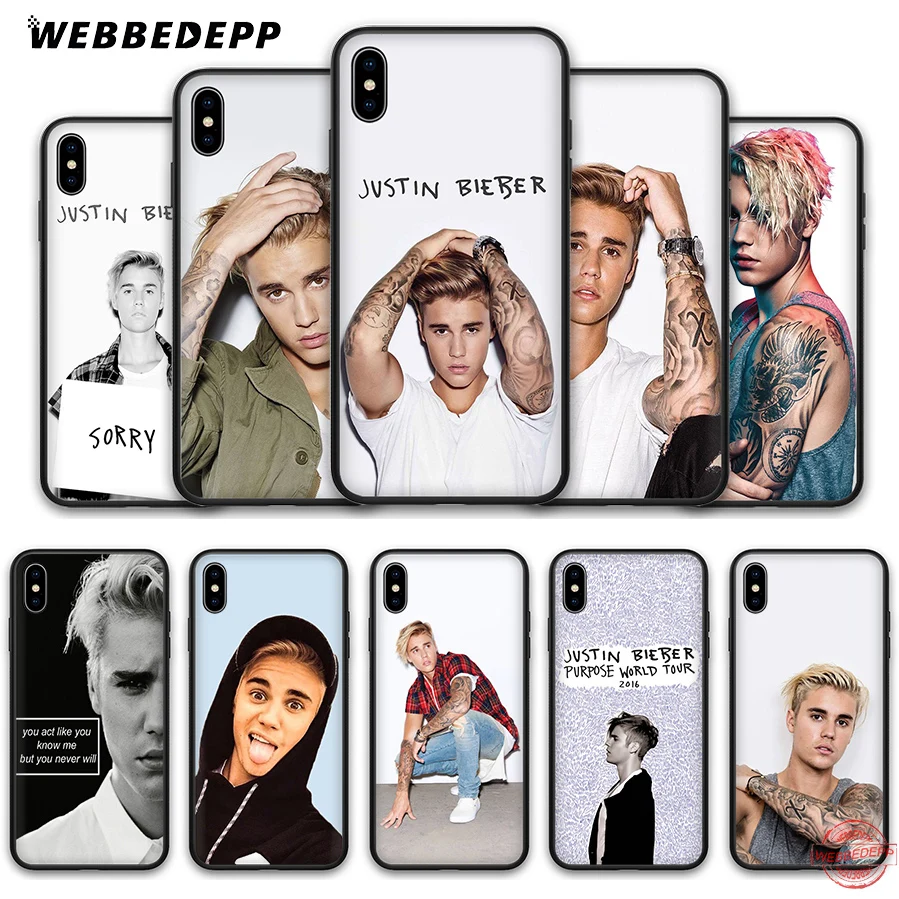 WEBBEDEPP Джастин Бибер Мягкий силиконовый чехол для iPhone 8 7 6S 6 Plus 11 Pro XS Max XR X 5 5S SE