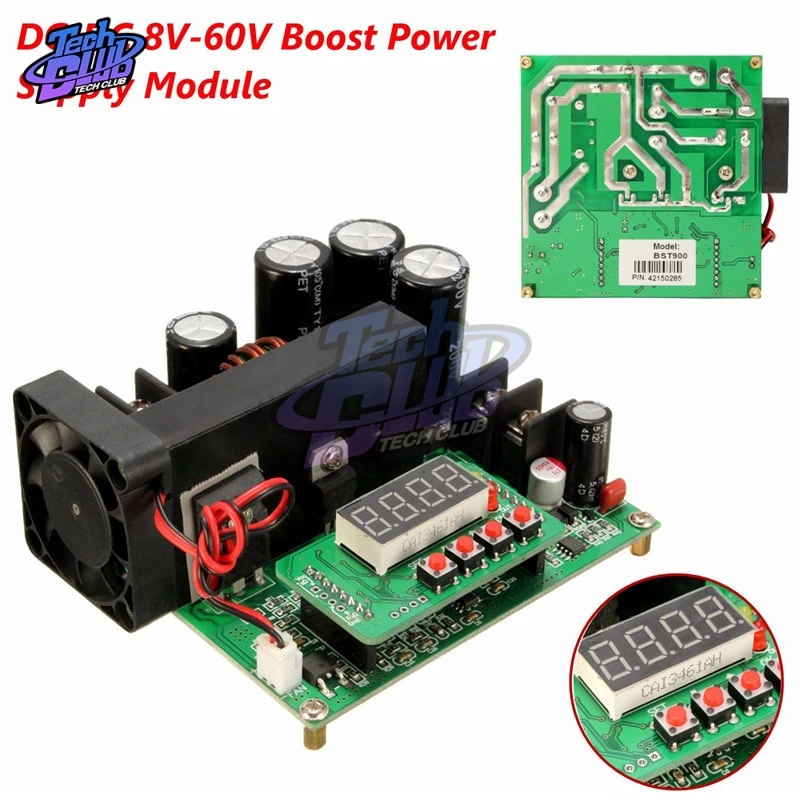 BST900W 8 60 В до 10 120 DC преобразователь Высокоточный светодиодный повышающий