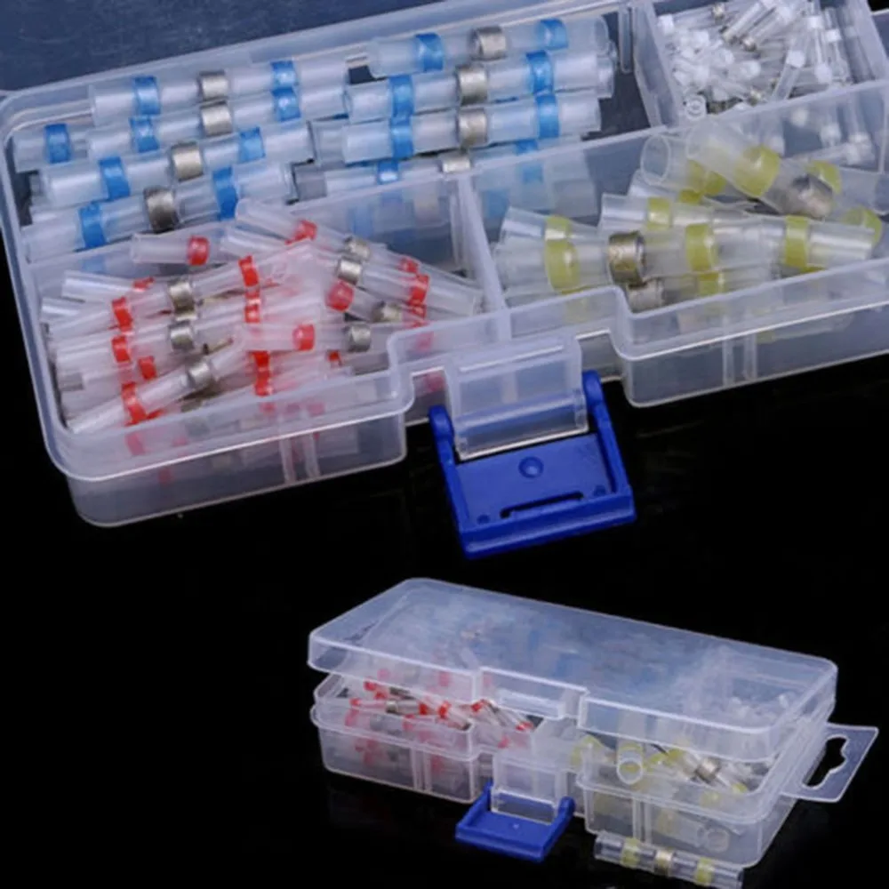 100 шт. термоусадочная трубка изоляционный терминал и термальное кольцо спайки