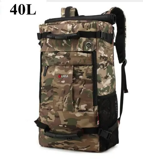 40L Camouflage 40L 50L рюкзак для путешествий мужской военный Оксфорд дорожный Многофункциональный рюкзак 17 дюймов ноутбук дорожная сумка в камуфляжной расцветке рюкзак для мужчин - Цвет: 40L Camouflage