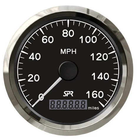 85 мм GPS Спидометр Speedo 0 160MPH черная Лицевая панель с антенной для автомобиля