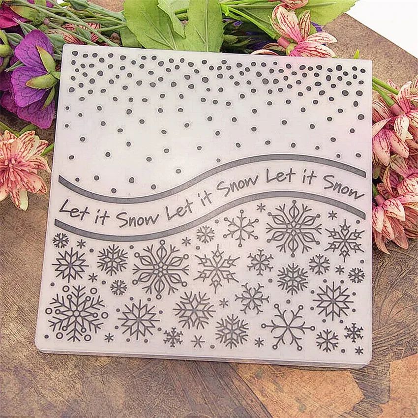 Популярный пластиковый шаблон для снега рукоделие создание карт фотография