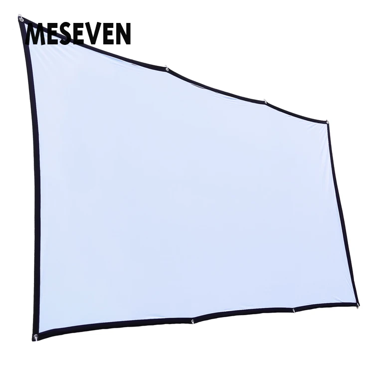 MESEVEN 100/120 дюймов 16:9 простой передний/задний проектор экран полиэстер мягкий фильм