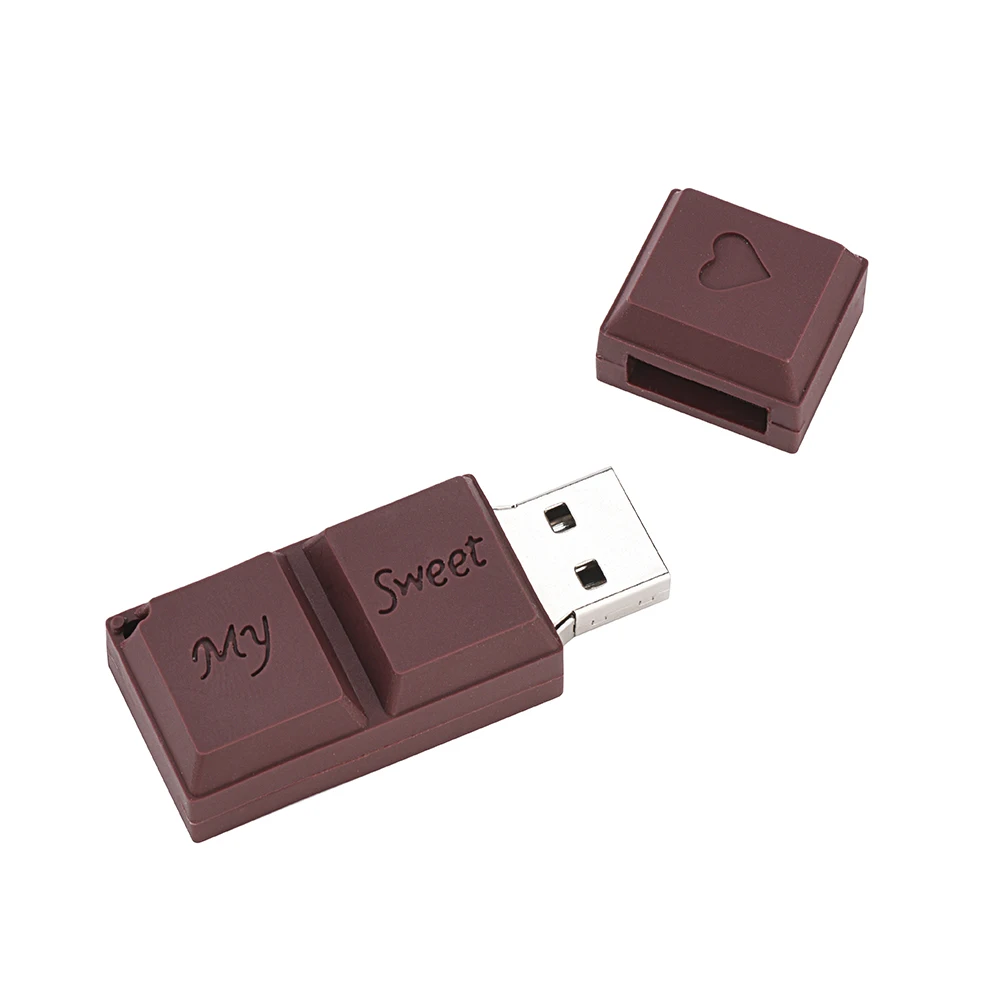 USB флеш-накопитель в форме шоколада, маленькие забавные мини-флешки, 4 ГБ, 8 ГБ, 16 ГБ, 32 ГБ, 64 ГБ, 128 ГБ, usb диск