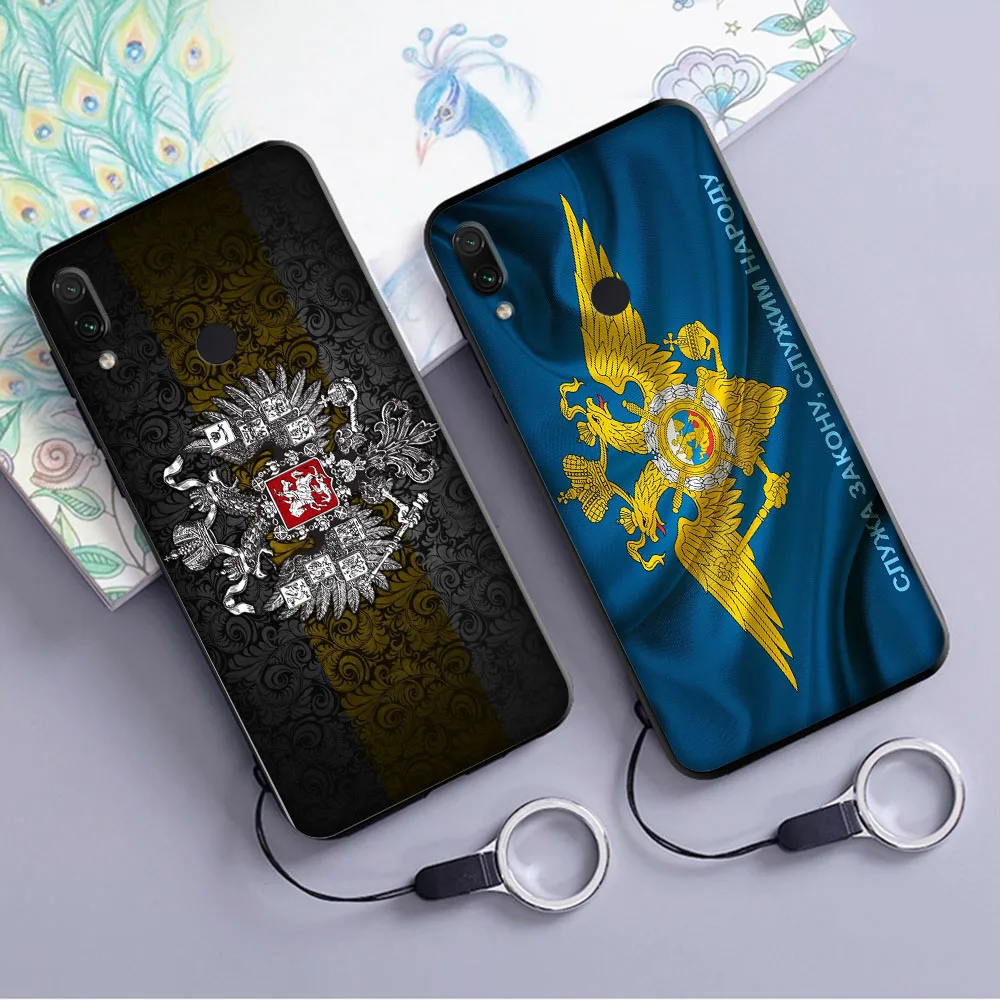 Российский Герб Флаг Мягкий чехол для Xiaomi Redmi Note 4 4X6 7 8 Pro 5 Plus 5A 6A