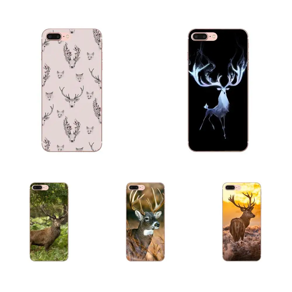 Мягкий Силиконовый ТПУ прозрачный чехол для телефона Sika Deer Bambi Classic Apple iPhone 4 4S 5 5C 5S