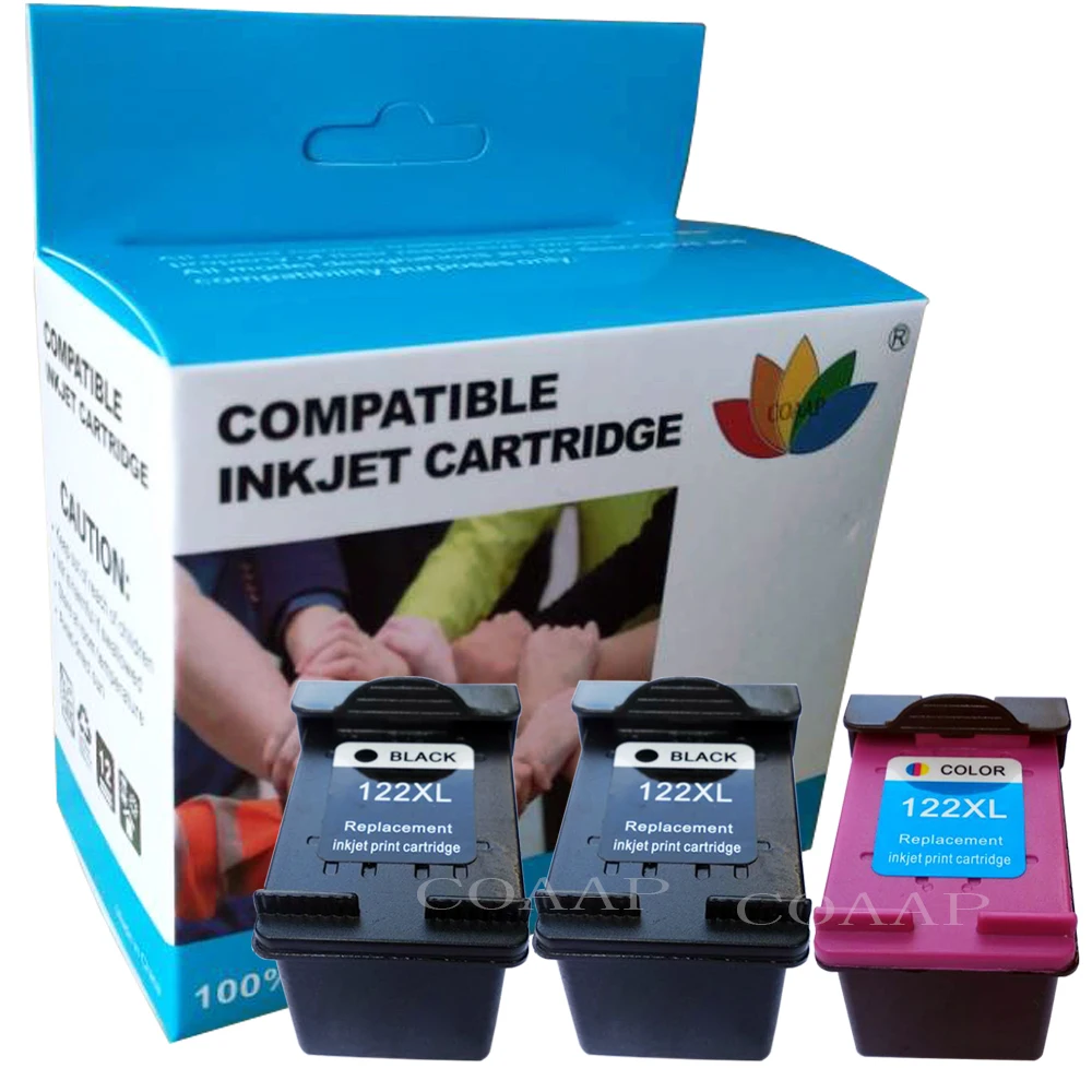 

Compatible 122XL 122 XL Cartridge Replacement for HP122 Color Ink Cartridge for Deskjet 1000 1050 1050A 1510 2000 2050